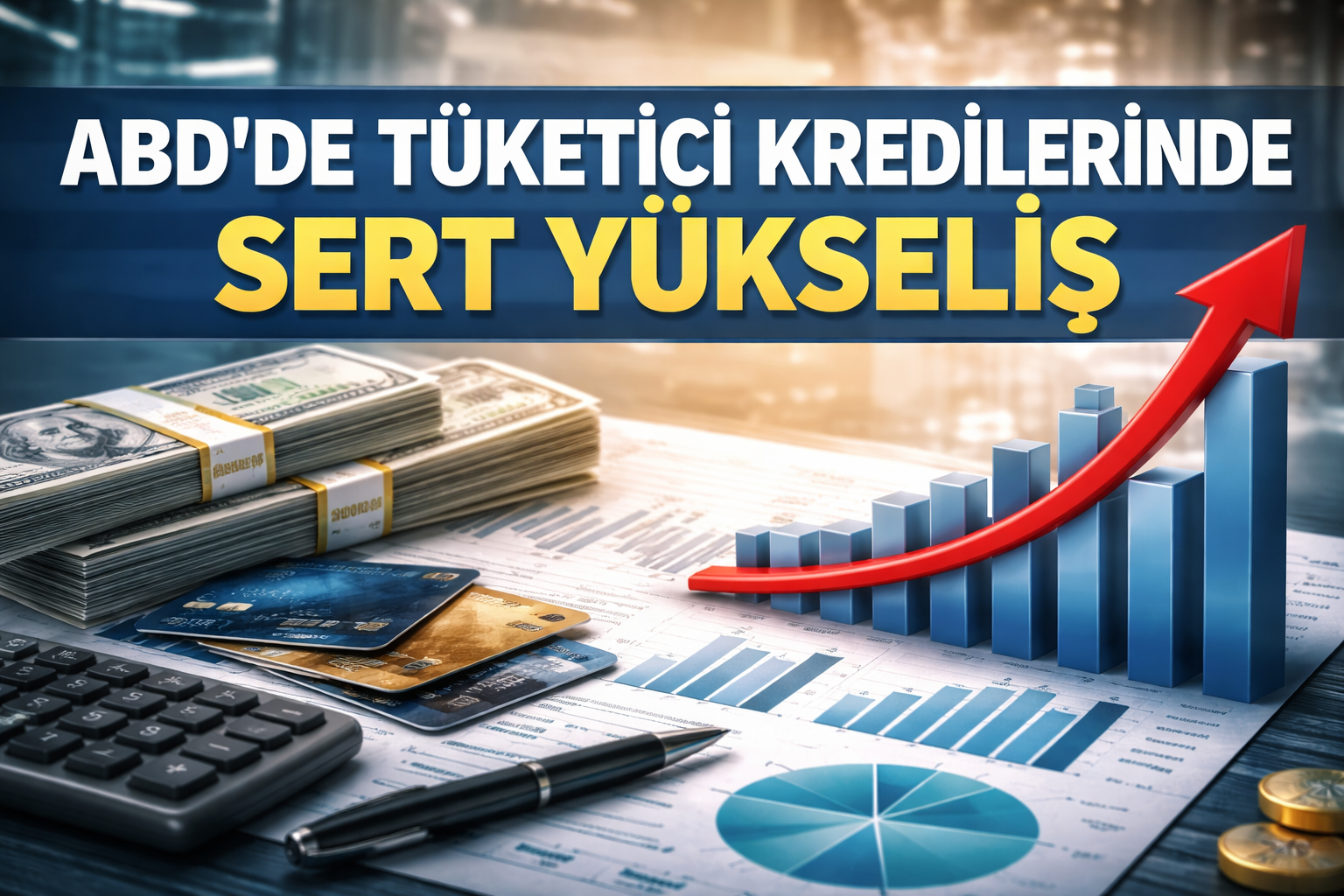 ABD’de tüketici kredilerinde sert yükseliş