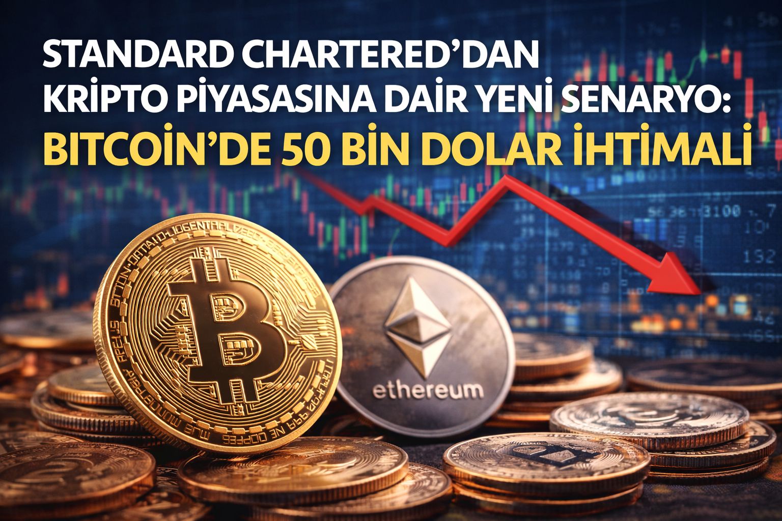 Standard Chartered’dan Kripto Piyasasına Dair Yeni Senaryo: Bitcoin’de 50 Bin Dolar İhtimali
