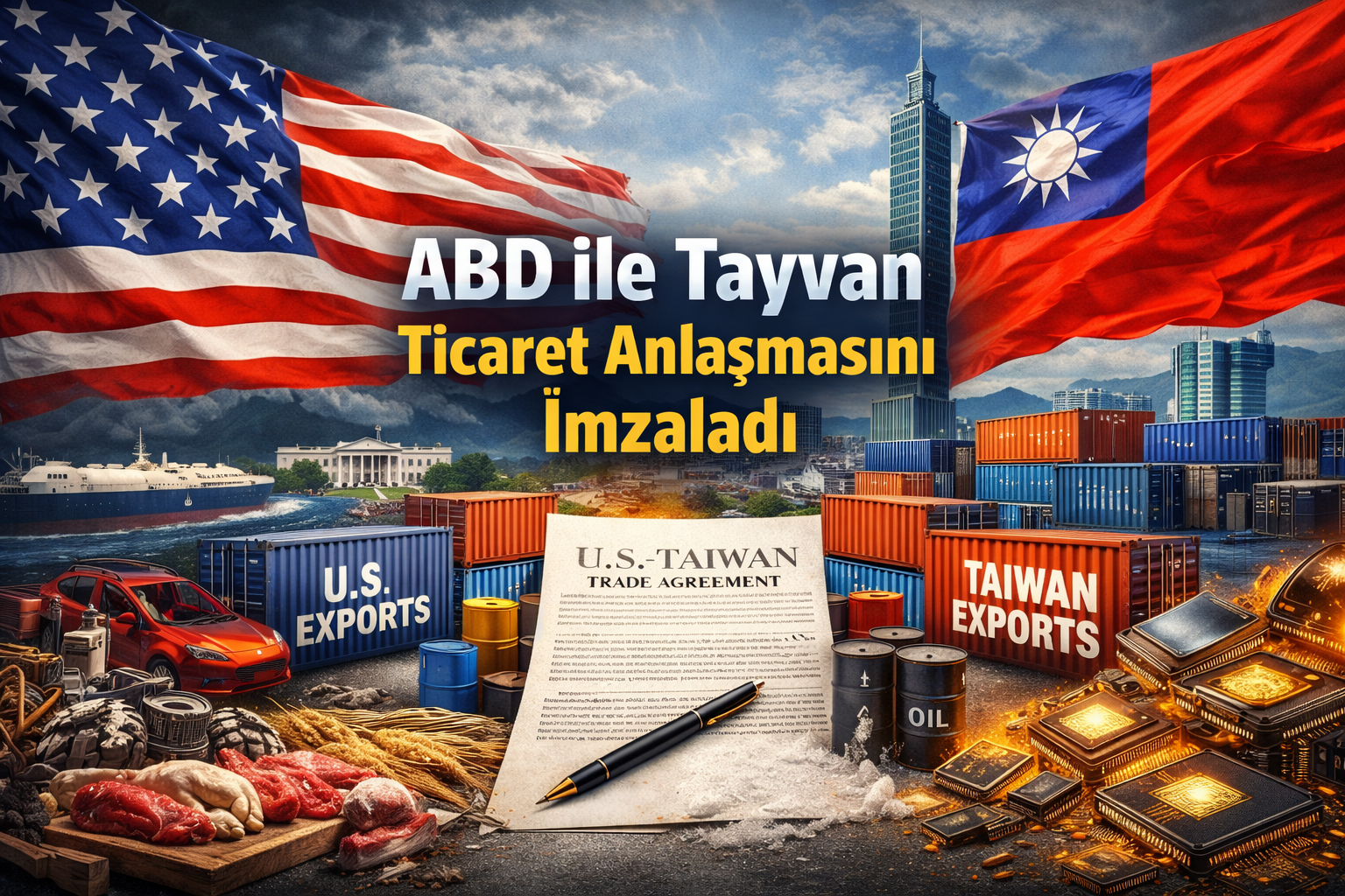 ABD ile Tayvan Arasında Kapsamlı Ticaret Mutabakatı