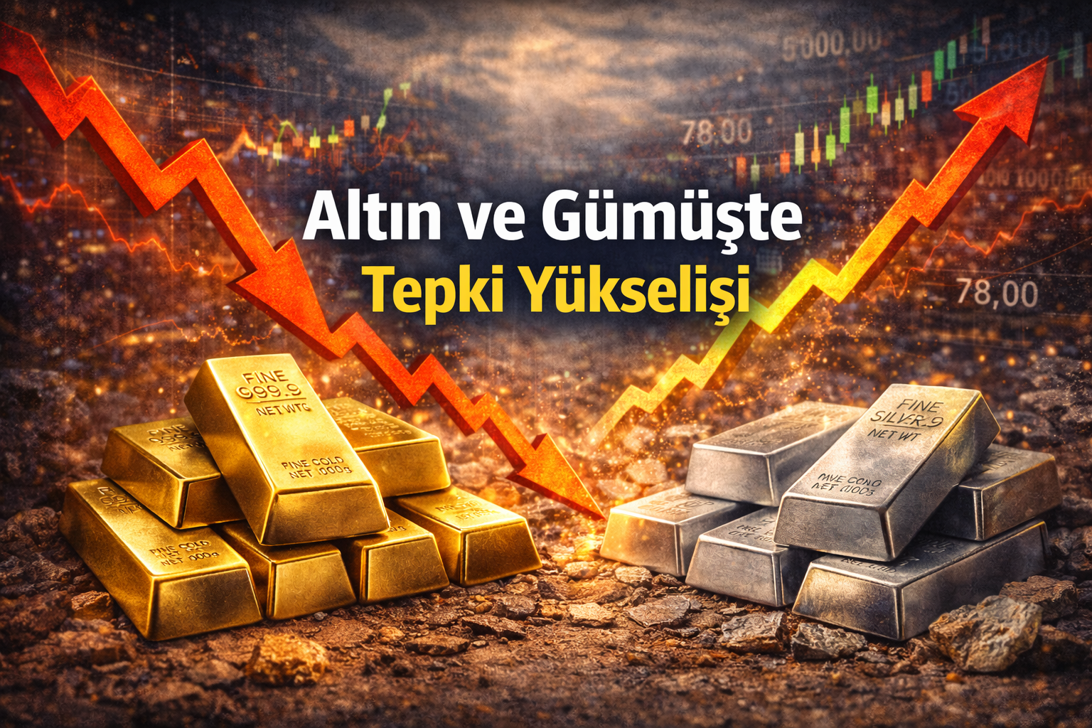 Altın ve Gümüşte Sert Düşüş Sonrası Tepki Yükselişi